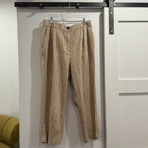 H&M Pleated & Tapered Corduroy Pants